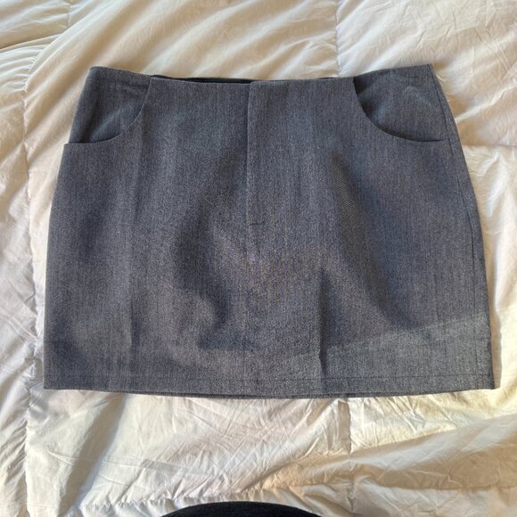 Princess Polly Wilkins Mini Skirt - Slate Grey - Picture 4 of 6